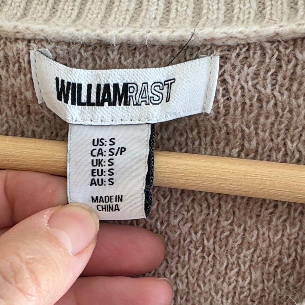 William Rast Patterned Sweater Vest - Picture 2 of 3